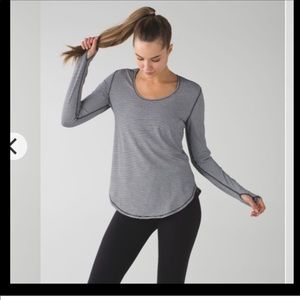 Lululemon Stripe Long Sleeve Top